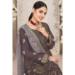 Picture of Georgette Rosy Brown Straight Cut Salwar Kameez