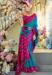 Picture of Good Looking Silk Dark Cyan Saree