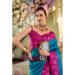 Picture of Good Looking Silk Dark Cyan Saree