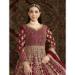 Picture of Appealing Net Maroon Party Wear Gown