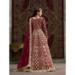 Picture of Appealing Net Maroon Party Wear Gown