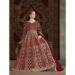 Picture of Appealing Net Maroon Party Wear Gown