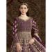 Picture of Enticing Net Saddle Brown Party Wear Gown