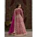 Picture of Classy Net Hot Pink Party Wear Gown