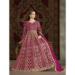 Picture of Classy Net Hot Pink Party Wear Gown