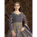 Picture of Appealing Net Dark Slate Grey Party Wear Gown