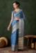 Picture of Ravishing Organza Steel Blue Saree