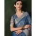 Picture of Ravishing Organza Steel Blue Saree