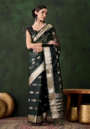 Picture of Superb Organza Sea Green Saree