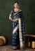 Picture of Pleasing Organza Midnight Blue Saree