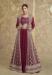 Picture of Chiffon & Silk Fire Brick Straight Cut Salwar Kameez