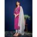 Picture of Elegant Rayon Purple Readymade Salwar Kameez