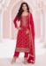 Picture of Chiffon Indian Red Straight Cut Salwar Kameez