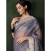 Picture of Marvelous Organza Slate Grey Saree