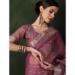 Picture of Pleasing Organza Dark Olive Green Saree