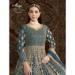 Picture of Exquisite Net Midnight Blue Straight Cut Salwar Kameez