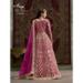 Picture of Beautiful Net Fire Brick Straight Cut Salwar Kameez