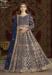 Picture of Net Dark Slate Grey Straight Cut Salwar Kameez