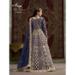 Picture of Net Dark Slate Grey Straight Cut Salwar Kameez