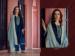 Picture of Chiffon Midnight Blue Straight Cut Salwar Kameez