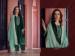 Picture of Chiffon Dark Slate Grey Straight Cut Salwar Kameez