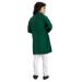 Picture of Alluring Cotton Forest Green Kids Kurta Pyjama