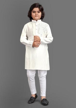 Picture of Beauteous Cotton Azure Kids Kurta Pyjama