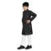 Picture of Superb Cotton Black Kids Kurta Pyjama