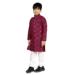 Picture of Resplendent Cotton Maroon Kids Kurta Pyjama