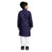 Picture of Well Formed Cotton Midnight Blue Kids Kurta Pyjama