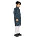 Picture of Resplendent Cotton Midnight Blue Kids Kurta Pyjama