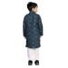 Picture of Resplendent Cotton Midnight Blue Kids Kurta Pyjama