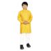 Picture of Good Looking Cotton Yellow Kids Kurta Pyjama