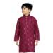 Picture of Bewitching Cotton Maroon Kids Kurta Pyjama