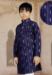 Picture of Pretty Cotton Midnight Blue Kids Kurta Pyjama