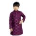 Picture of Splendid Cotton Purple Kids Kurta Pyjama