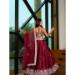 Picture of Statuesque Silk Maroon Lehenga Choli