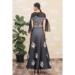 Picture of Pretty Silk & Lycra Slate Grey Lehenga Choli