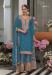 Picture of Delightful Chiffon Teal Readymade Salwar Kameez