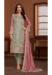 Picture of Elegant Chiffon Grey Straight Cut Salwar Kameez