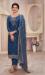 Picture of Chiffon Midnight Blue Straight Cut Salwar Kameez