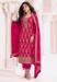 Picture of Sightly Chiffon Deep Pink Straight Cut Salwar Kameez