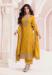 Picture of Chiffon Golden Rod Straight Cut Salwar Kameez