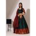 Picture of Stunning Silk Dark Green Lehenga Choli