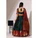 Picture of Stunning Silk Dark Green Lehenga Choli