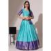 Picture of Wonderful Silk Light Sea Green Lehenga Choli