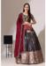 Picture of Delightful Silk Dark Slate Grey Lehenga Choli