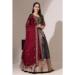 Picture of Delightful Silk Dark Slate Grey Lehenga Choli