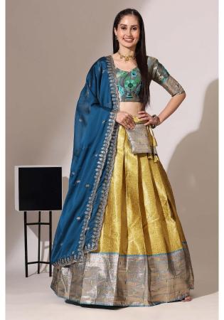 Picture of Well Formed Silk Peru Lehenga Choli