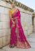 Picture of Shapely Crepe & Silk Medium Violet Red Saree